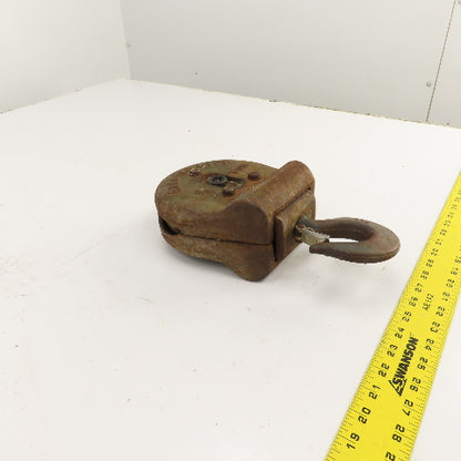 ElectroLift M-1046-A 3000LB Wire Rope Hoist Swivel Single Sheave Hook Block