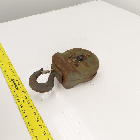 ElectroLift M-1046-A 3000LB Wire Rope Hoist Swivel Single Sheave Hook Block