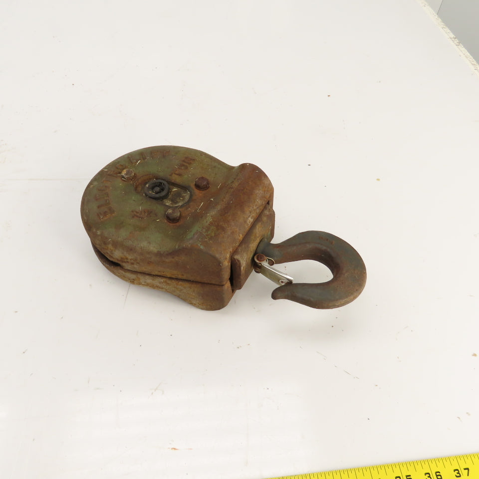 ElectroLift M-1046-A 3000LB Wire Rope Hoist Swivel Single Sheave Hook Block