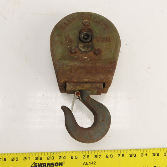 ElectroLift M-1046-A 3000LB Wire Rope Hoist Swivel Single Sheave Hook Block