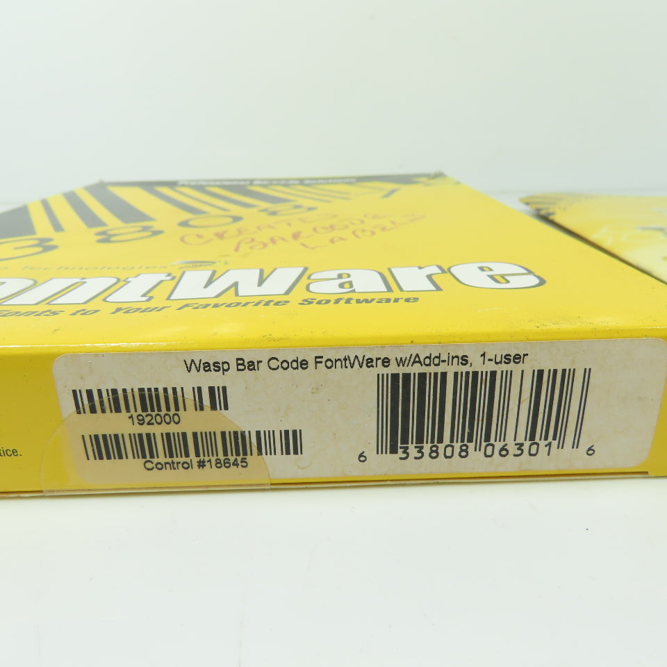 Wasp Technologies Fontware Bar Code V20.52QB – Bullseye Industrial Sales