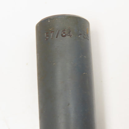 57/64" Coolant Thru 2 Flute HSS Spiral Drill Bit 11" OAL
