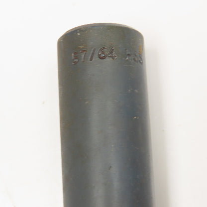 57/64" Coolant Thru 2 Flute HSS Spiral Drill Bit 11" OAL