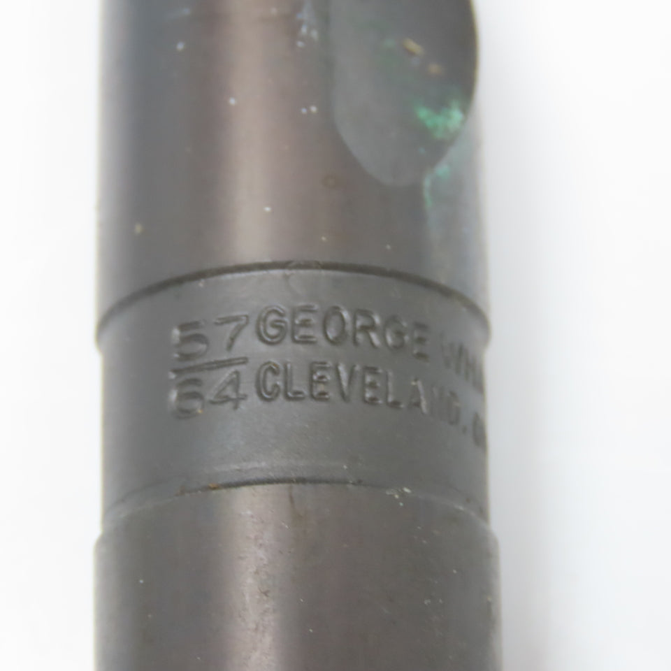 Cleforge 57/64" Coolant Thru 2 Flute HSS Spiral Drill Bit 11" OAL