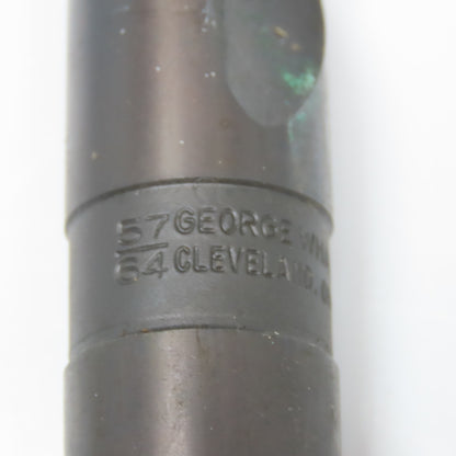 Cleforge 57/64" Coolant Thru 2 Flute HSS Spiral Drill Bit 11" OAL