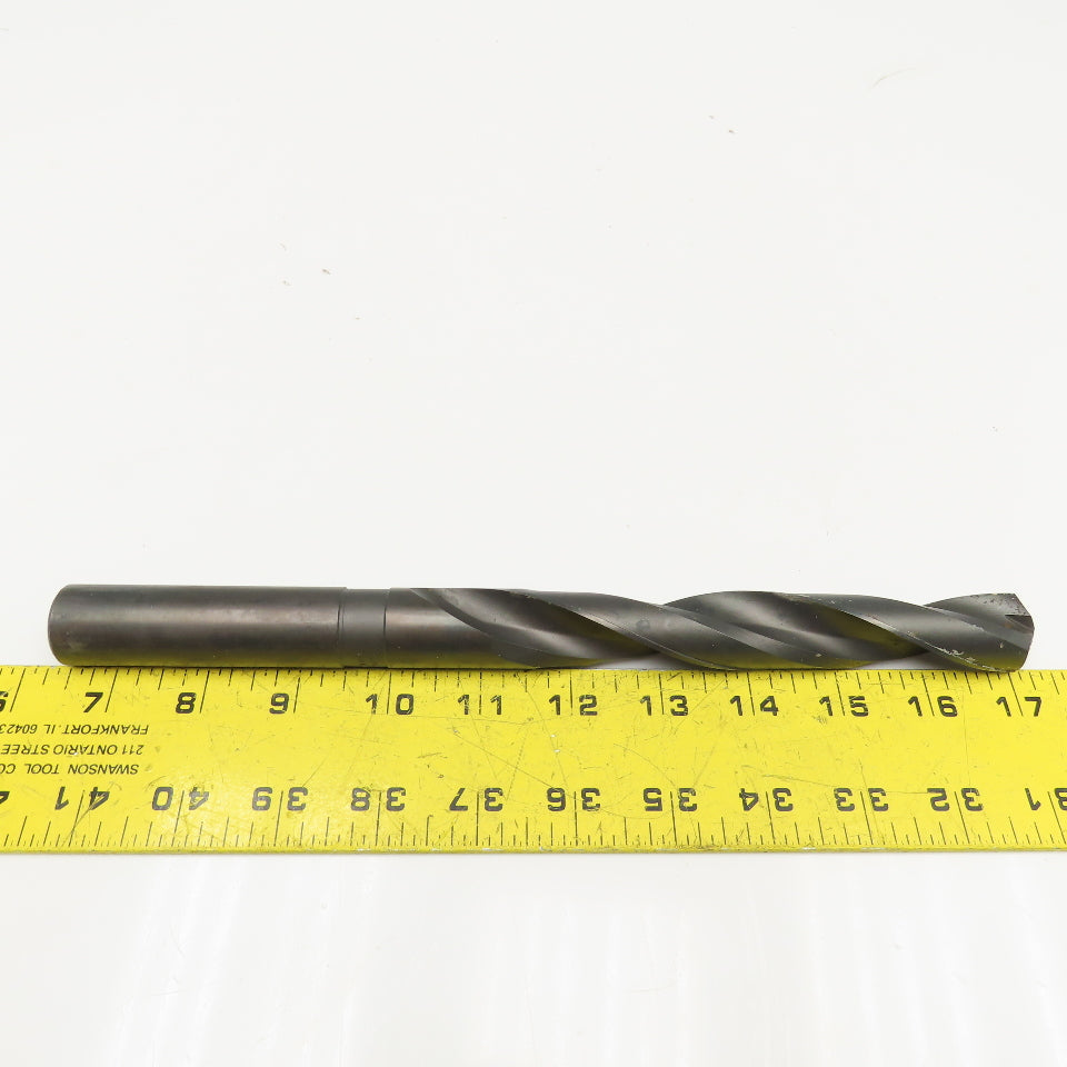 Cleforge 57/64" Coolant Thru 2 Flute HSS Spiral Drill Bit 11" OAL
