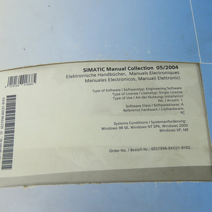Siemens Simatic Manual Collection Documentation 05/2004