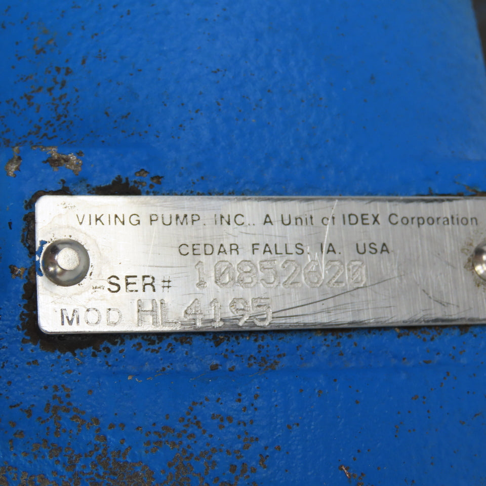 Viking HL4195 3HP Internal Gear Pump 580GPM 230/460V 3PH 250PSI 1-1/2" Tested