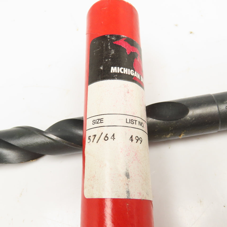 Michigan Drill 57/64" Coolant Thru 2 Flute Spiral Drill Bit 11" OAL