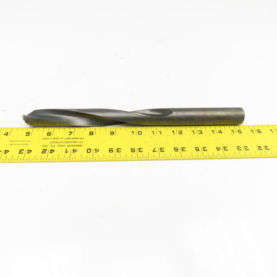 57/64" Coolant Thru 2 Flute Spiral Drill Bit 11" OAL