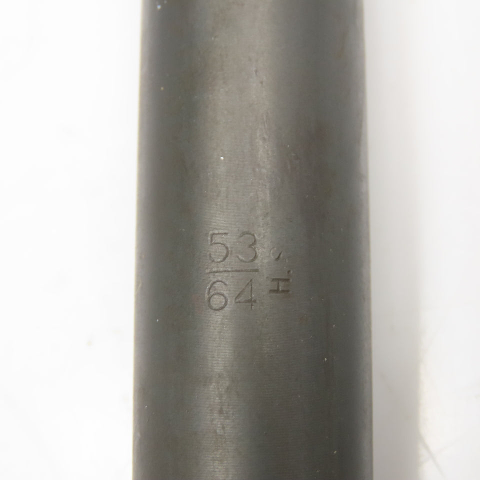 53/64" Coolant Thru 2 Flute Spiral Drill Bit 10-1/2" OAL