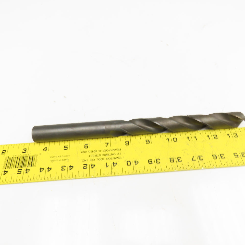 53/64" Coolant Thru 2 Flute Spiral Drill Bit 10-1/2" OAL