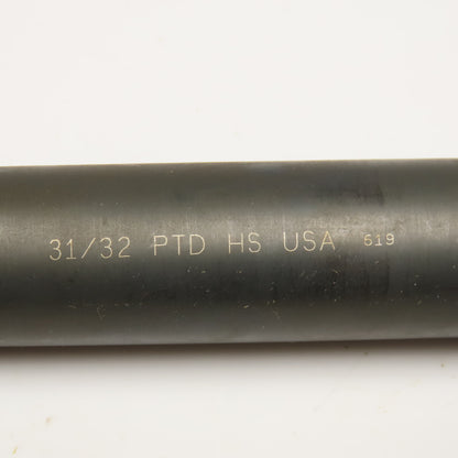 Precision Twist Drill 31/32" Coolant Thru 2 Flute Spiral Drill Bit 11" OAL