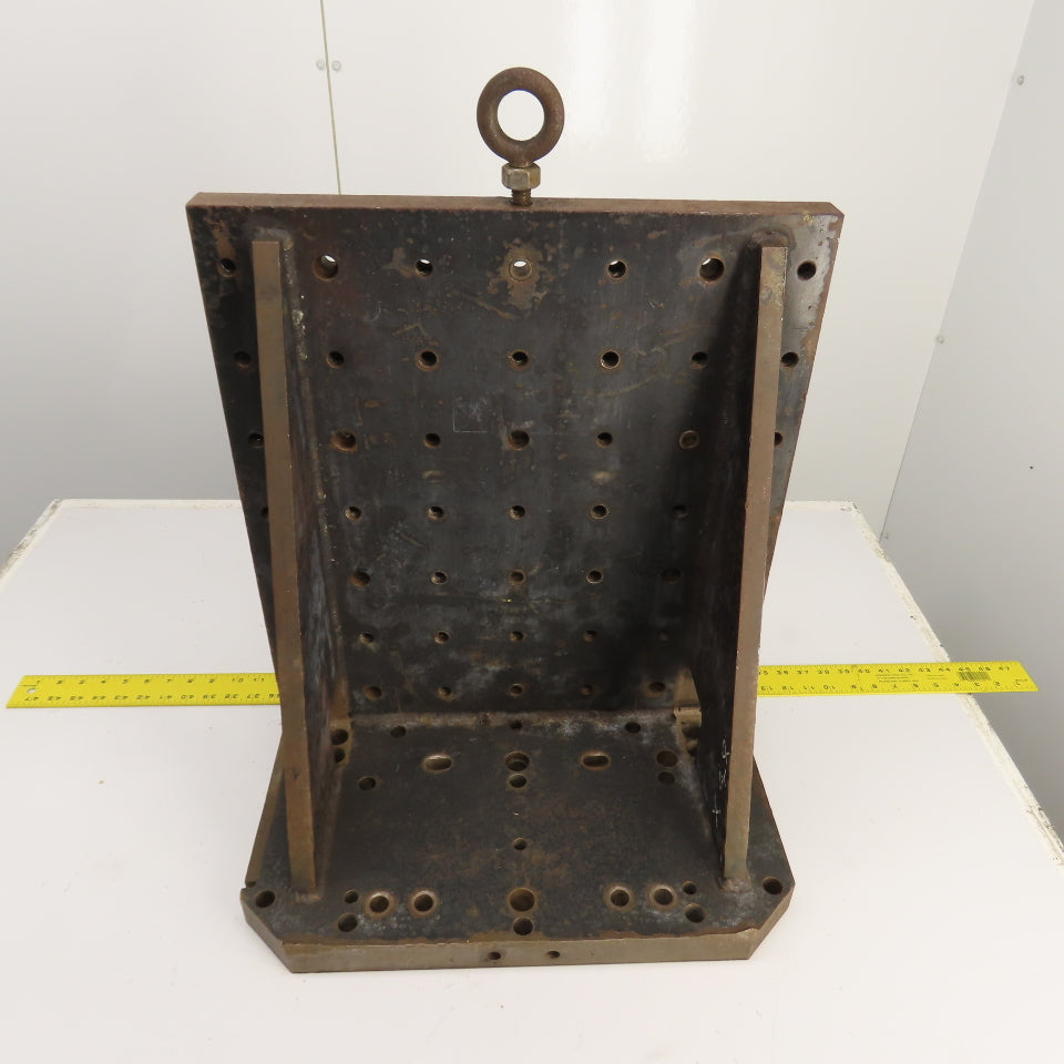 19"x 22" Right Angle Steel Set-Up Threaded Fixture Work Holding Plate 1.5" Thick