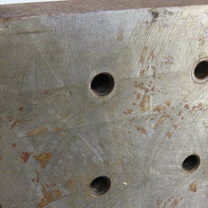 19"x 22" Right Angle Steel Set-Up Threaded Fixture Work Holding Plate 1.5" Thick