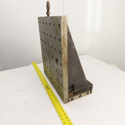 19"x 22" Right Angle Steel Set-Up Threaded Fixture Work Holding Plate 1.5" Thick