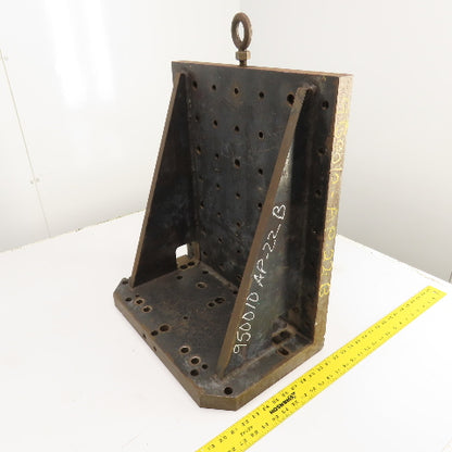 19"x 22" Right Angle Steel Set-Up Threaded Fixture Work Holding Plate 1.5" Thick