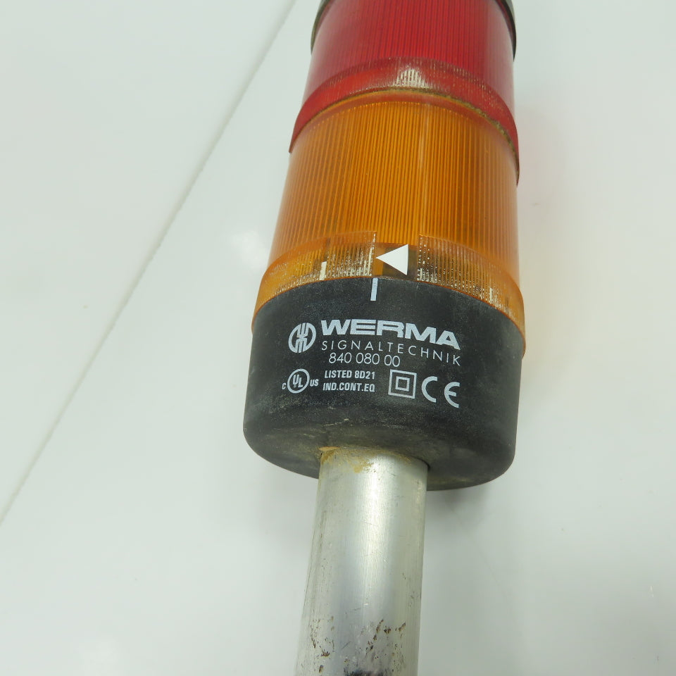 Werma 840 080 00 2 Section Light Tower Stack Red Amber