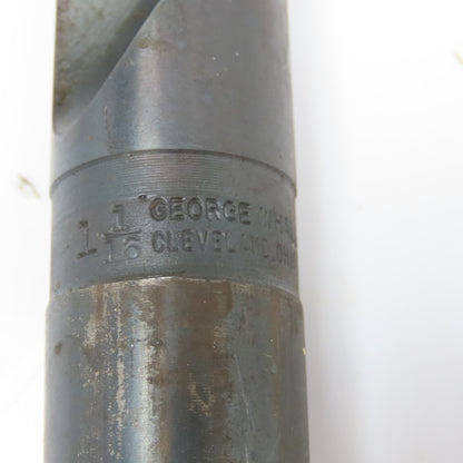 George Whalley 1-1/16" Coolant Thru 2 Flute Spiral Drill Bit 11" OAL