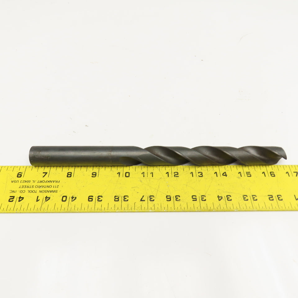 53/64" Coolant Thru 2 Flute Spiral Drill Bit 10-1/2" OAL