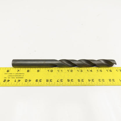 53/64" Coolant Thru 2 Flute Spiral Drill Bit 10-1/2" OAL