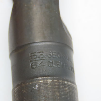 George Whalley 53/64" Coolant Thru 2 Flute Spiral Drill Bit 10-1/2" OAL