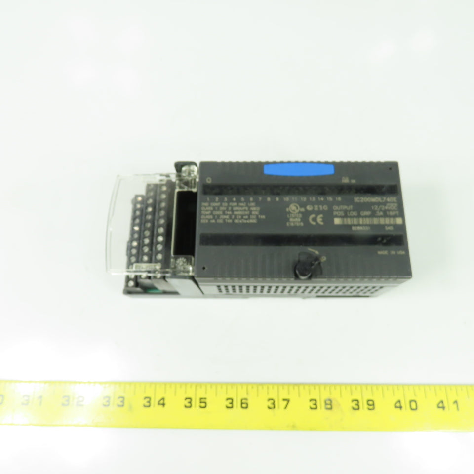 GE Fanuc IC200MDL740E Output Module 12-24VDC .5A