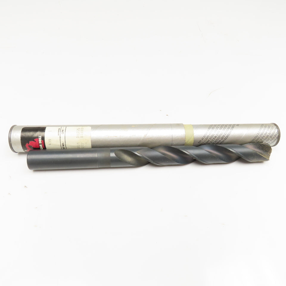 Michigan Drill 57/64" Coolant Thru 2 Flute Twist Drill 10-1/2" OAL