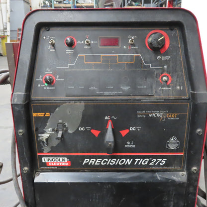 Lincoln Precision TIG 275 Welder 230/460V 1PH Foot Pedal & Cart & Miller Cooler
