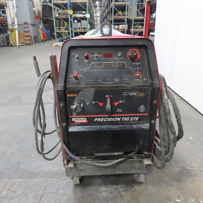 Lincoln Precision TIG 275 Welder 230/460V 1PH Foot Pedal & Cart & Miller Cooler