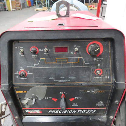 Lincoln Precision TIG 275 Welder 230/460V 1PH Foot Pedal & Cart & Miller Cooler