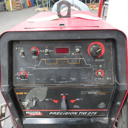 Lincoln Precision TIG 275 Welder 230/460V 1PH Foot Pedal & Cart & Miller Cooler