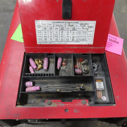 Lincoln Precision TIG 275 Welder 230/460V 1PH Foot Pedal & Cart & Miller Cooler