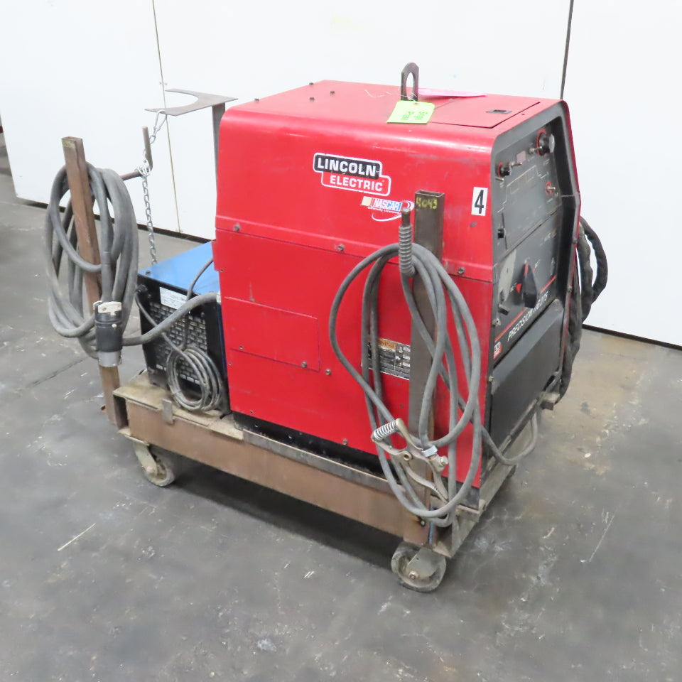 Lincoln Precision TIG 275 Welder 230/460V 1PH Foot Pedal & Cart & Miller Cooler