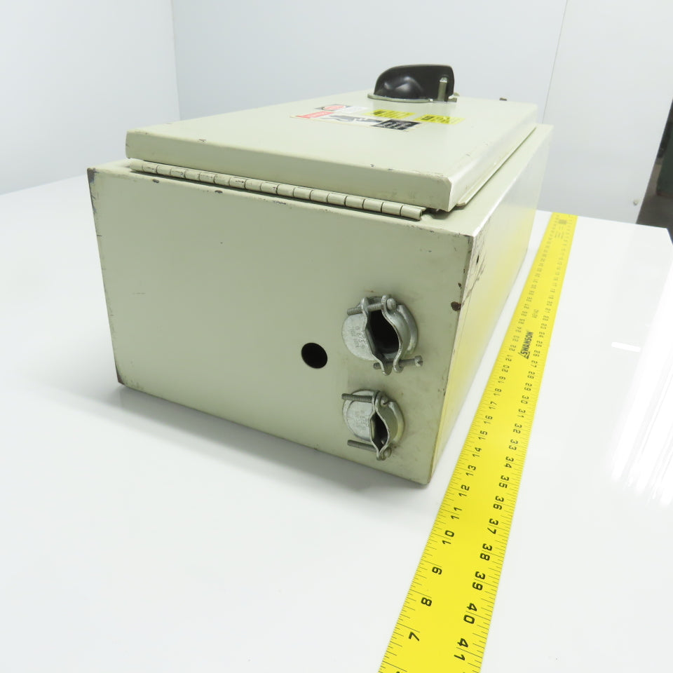 Wiegmann N12-12248 24"x 12"x 8" Electrical Enclosure W/ SELA36A10100 Disconnect