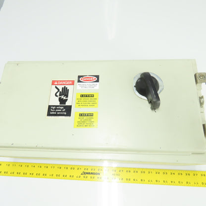 Wiegmann N12-12248 24"x 12"x 8" Electrical Enclosure W/ SELA36A10100 Disconnect