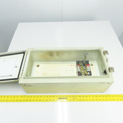 Wiegmann N12-12248 24"x 12"x 8" Electrical Enclosure W/ SELA36A10100 Disconnect