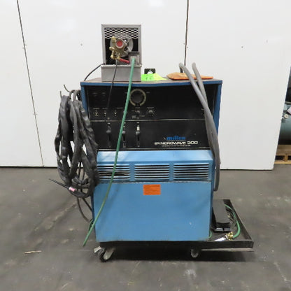 Miller Syncrowave 300 AC/DC TIG Welder 230/460V 1PH W/ Cart, Foot Pedal & Cooler