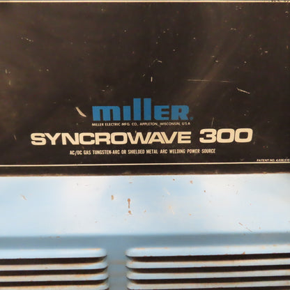 Miller Syncrowave 300 AC/DC TIG Welder 230/460V 1PH W/ Cart, Foot Pedal & Cooler