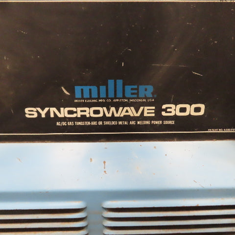 Miller Syncrowave 300 AC/DC TIG Welder 230/460V 1PH W/ Cart, Foot Pedal & Cooler
