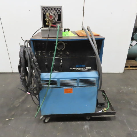 Miller Syncrowave 300 AC/DC TIG Welder 230/460V 1PH W/ Cart, Foot Pedal & Cooler