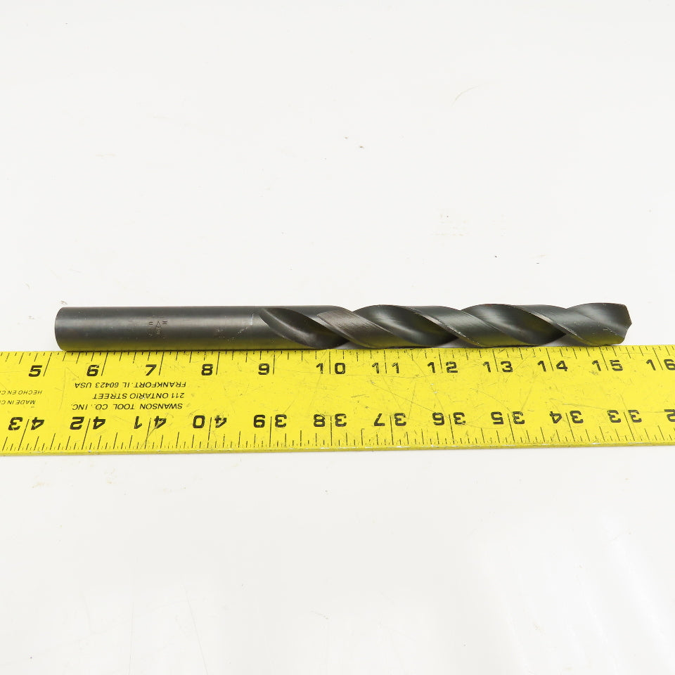 51/64" Coolant Thru 2 Flute Spiral Drill Bit 10-1/2" OAL