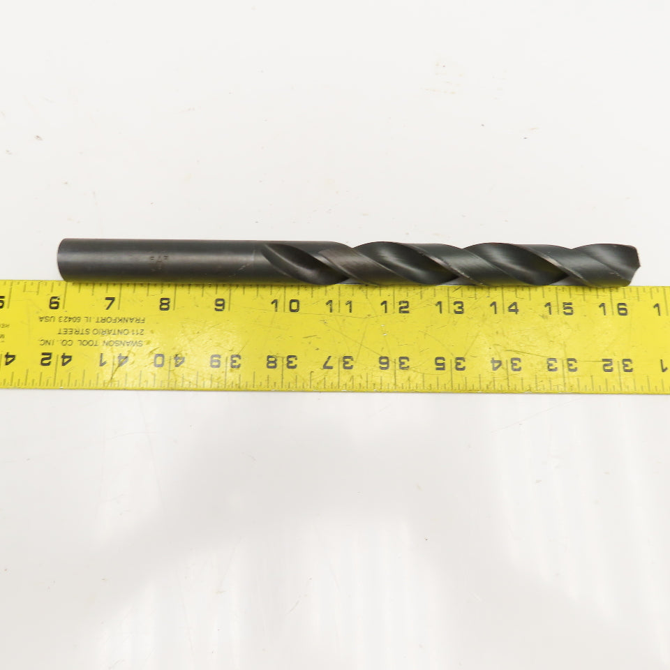51/64" Coolant Thru 2 Flute Spiral Drill Bit 10-1/2" OAL