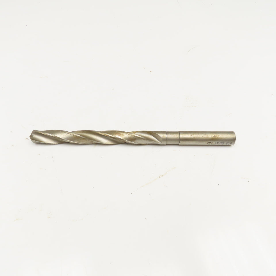 39/64" Coolant Thru 2 Flute Spiral Drill Bit 9" OAL