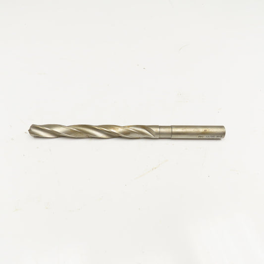 39/64" Coolant Thru 2 Flute Spiral Drill Bit 9" OAL