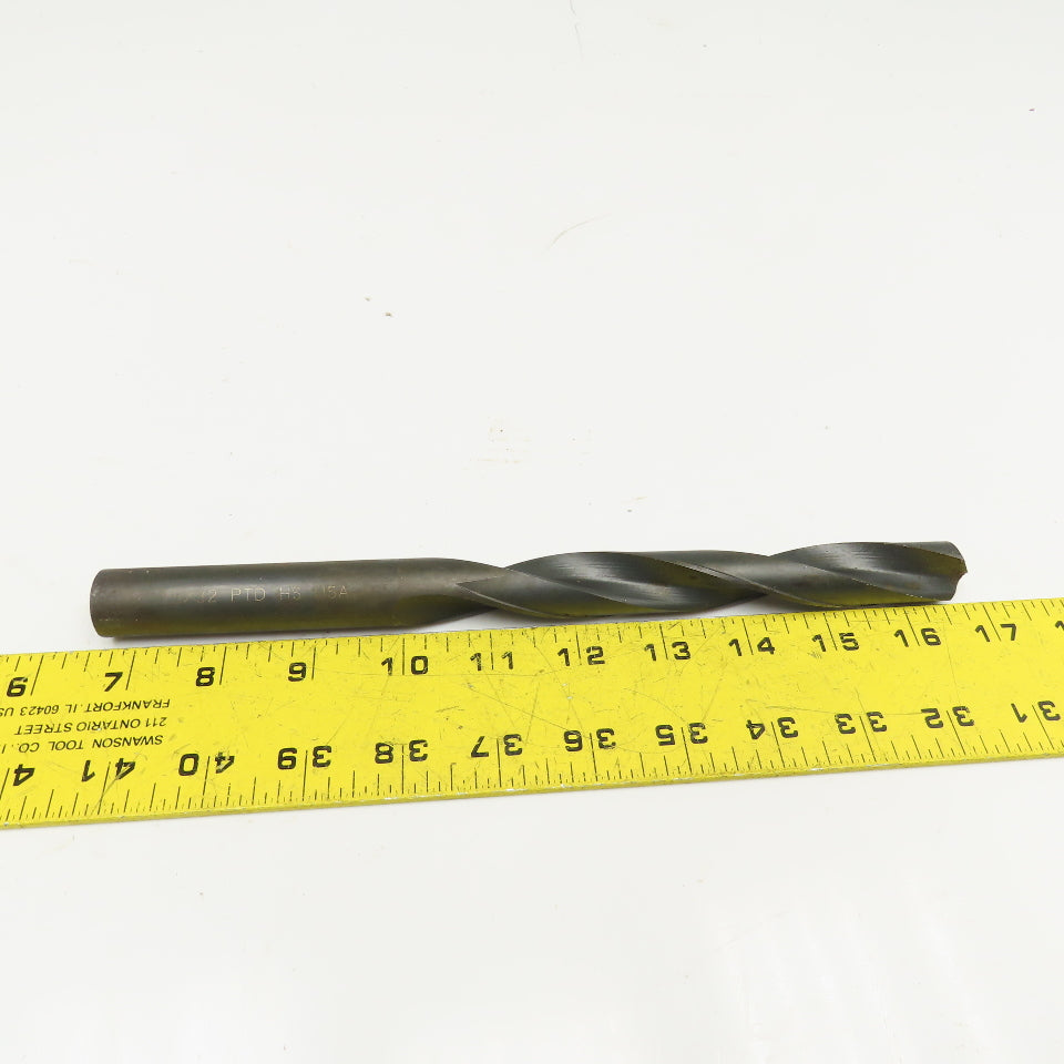 Precision Twist Drill 25/32" Coolant Thru 2 Flute Spiral Drill Bit 10-1/4" OAL