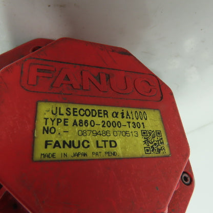 Fanuc A06B-0233-B400 2.2kw AC Servo Motor 333V 6000RPM W/ A860-2000-T301 Encoder