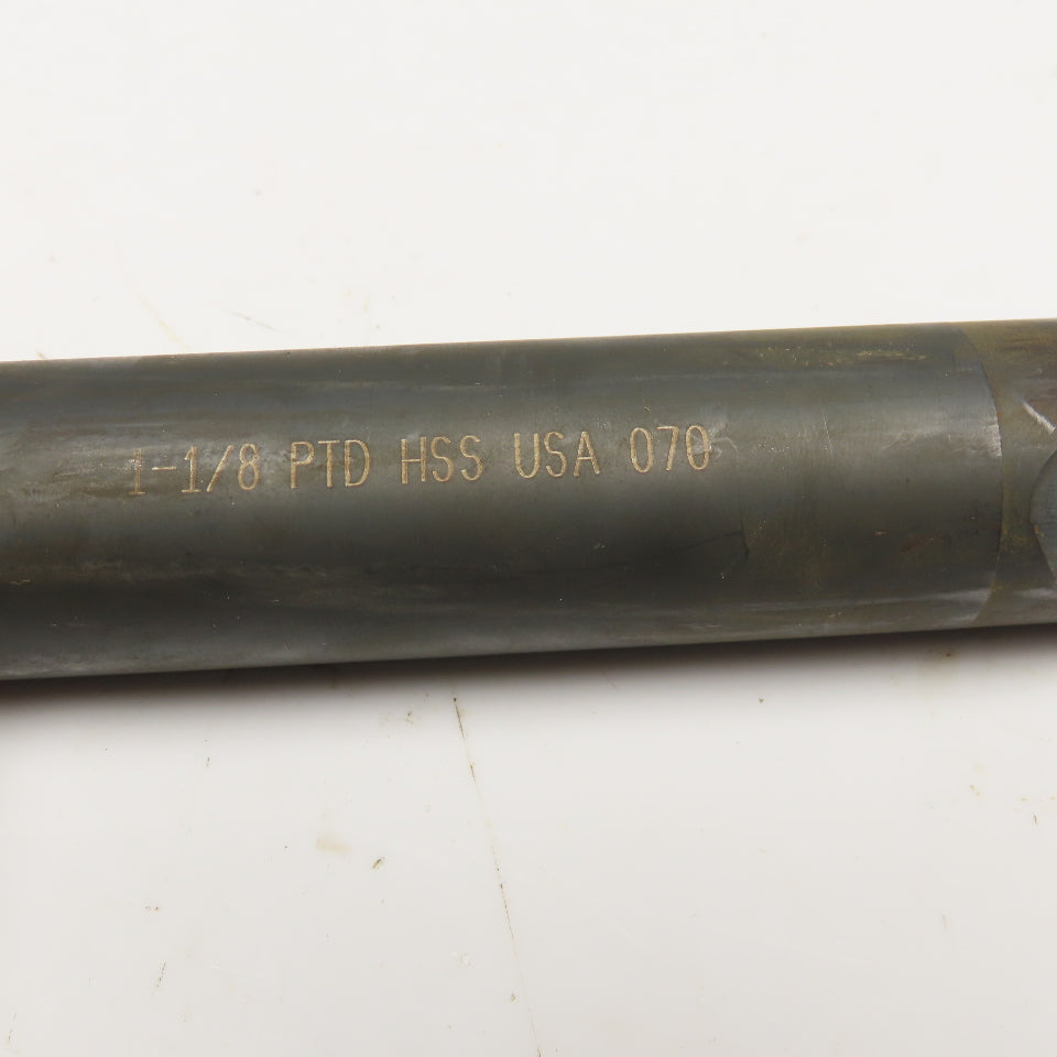 Precision Twist Drill 1-1/8" Coolant Thru 2 Flute Spiral Drill Bit 12" OAL