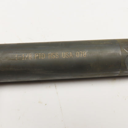 Precision Twist Drill 1-1/8" Coolant Thru 2 Flute Spiral Drill Bit 12" OAL