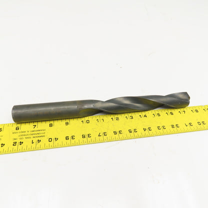 Precision Twist Drill 1-1/8" Coolant Thru 2 Flute Spiral Drill Bit 12" OAL
